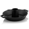 Hähnchenbräter, Gusseisen, Ø 28 cm, mit Aroma-Kegel und Auffangschale