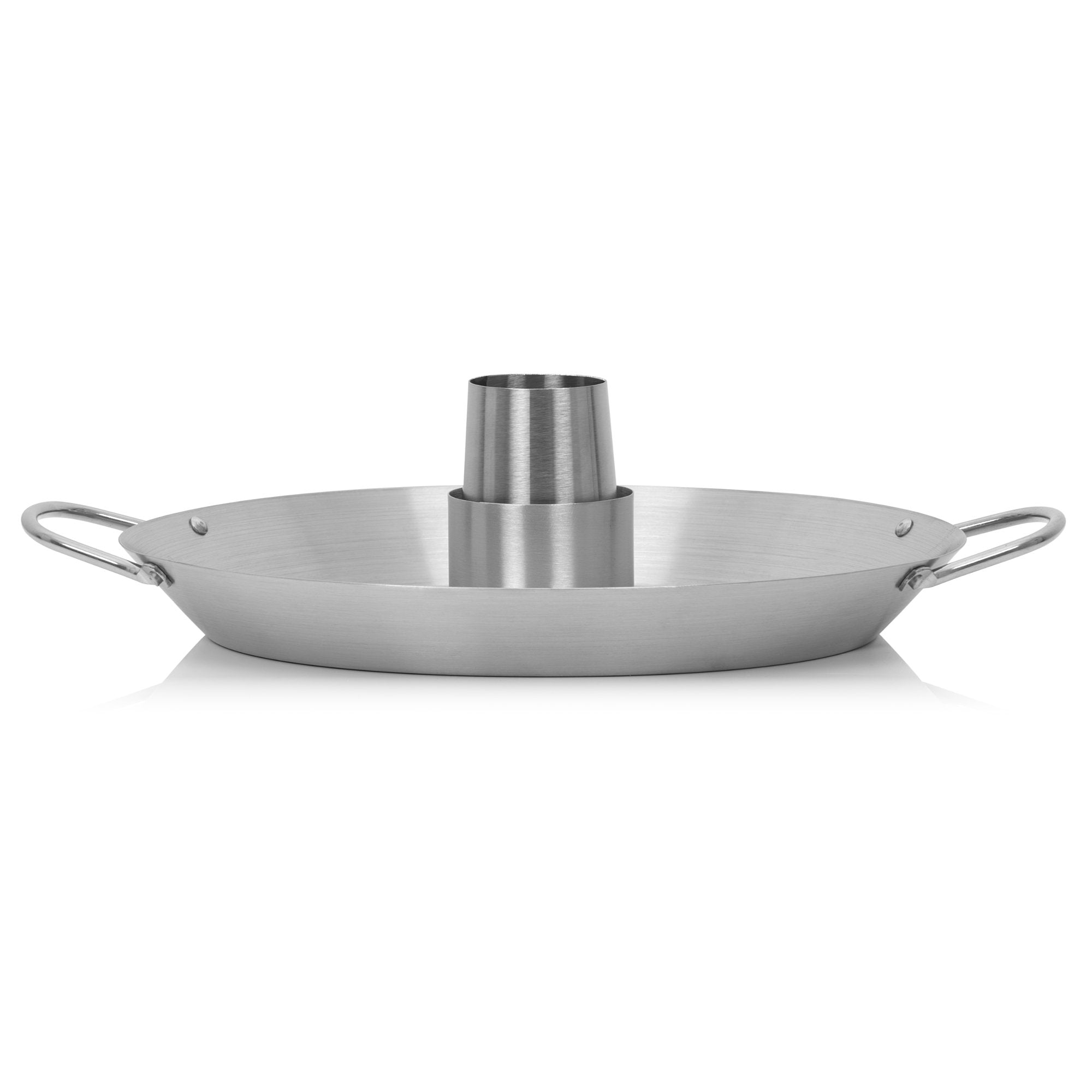 Hähnchengrill, Edelstahl, Ø 30 cm, mit Aromabehälter und Auffangschale