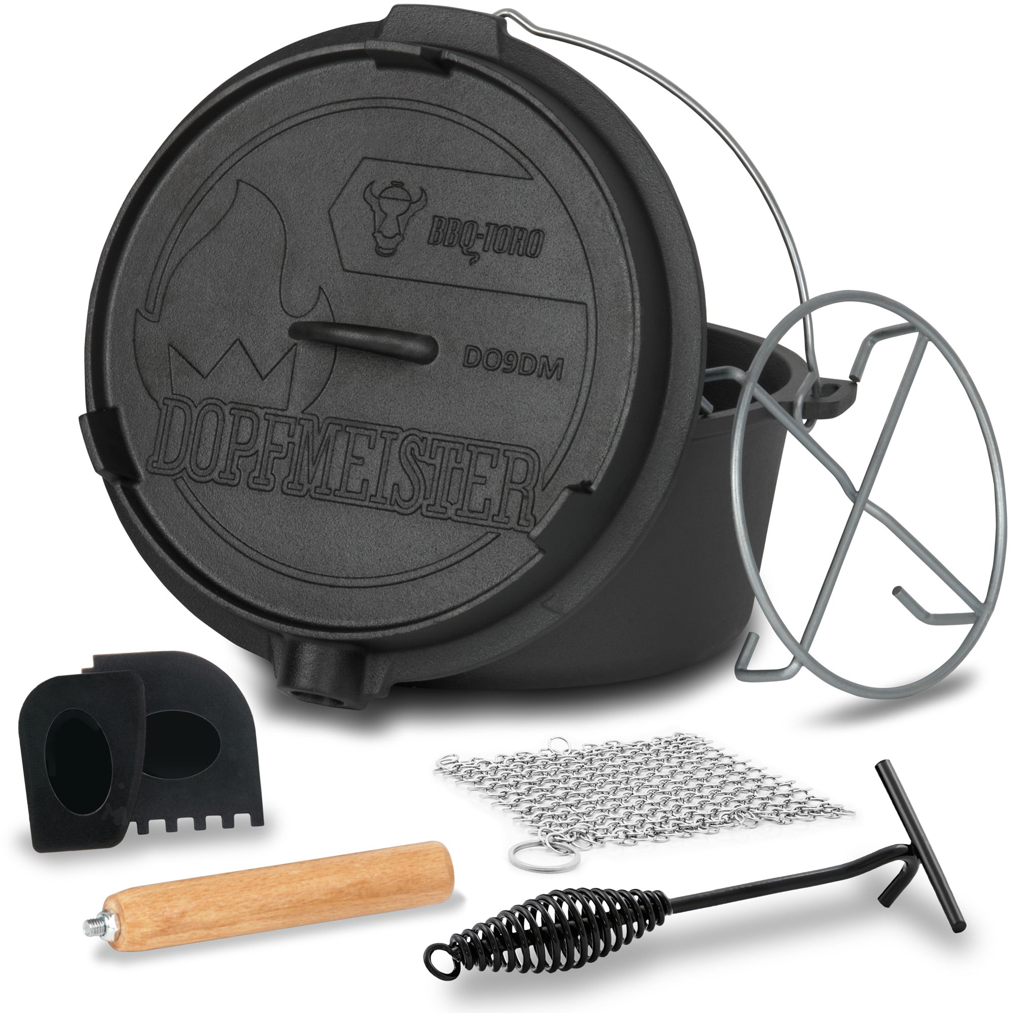 Dutch Oven "Dopfmeister", Gusseisen, Set 7-teilig