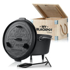 Dutch Oven "My Blackpot", Gusseisen, 9 Liter, inkl. Holzkiste