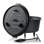 Dutch Oven "My Blackpot", Gusseisen, 9 Liter, inkl. Holzkiste