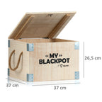 Dutch Oven "My Blackpot", Gusseisen, 9 Liter, inkl. Holzkiste