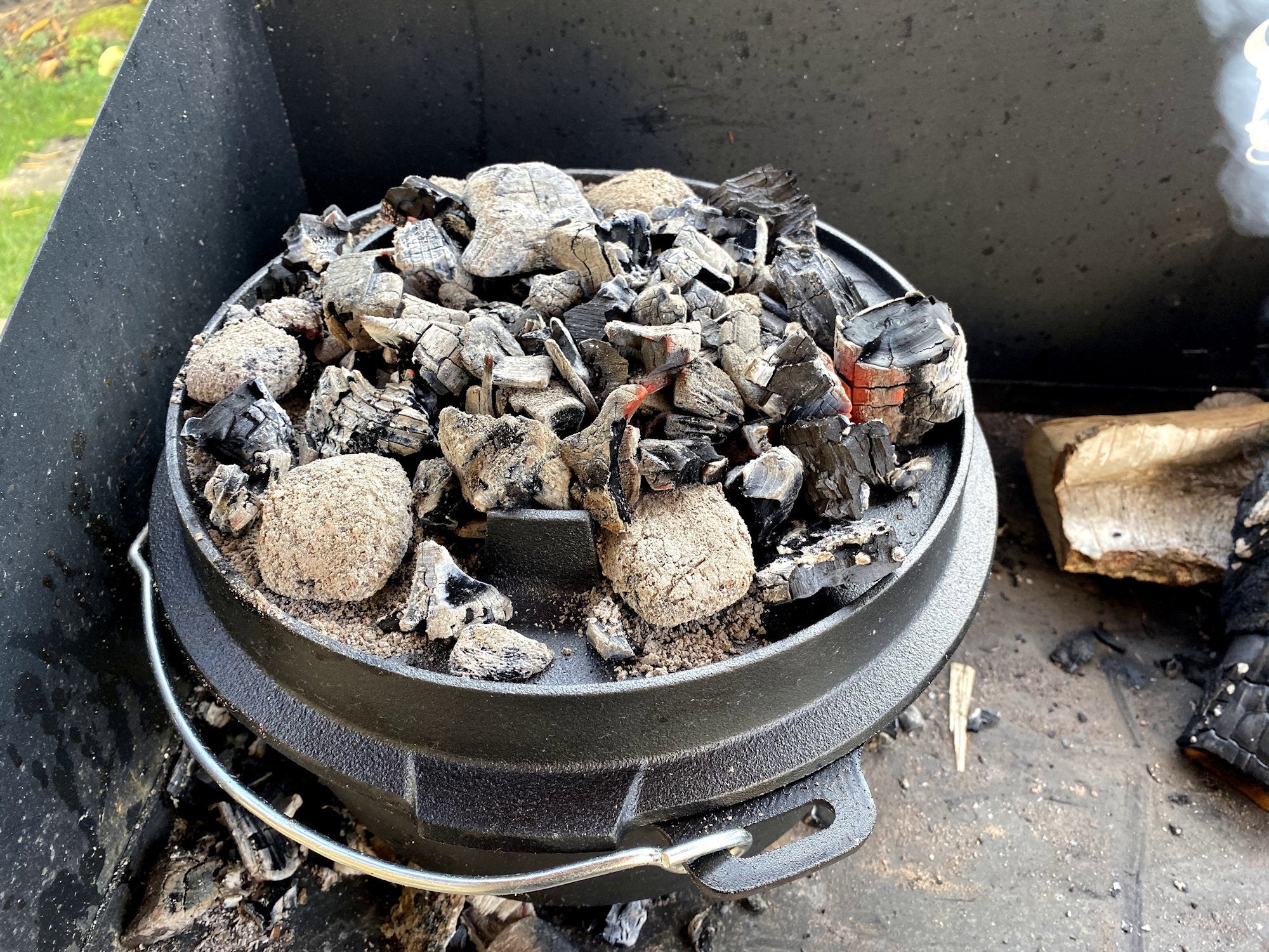 Dutch Oven "Mein Dopf", Gusseisen, 9 Liter, inkl. Holzkiste