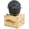 Dutch Oven "Mein Dopf", Gusseisen, 9 Liter, inkl. Holzkiste