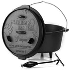 Cocotte en fonte « Votre cocotte en fonte préférée », 9 litres, Mc.Ellisda et BBQ Bear