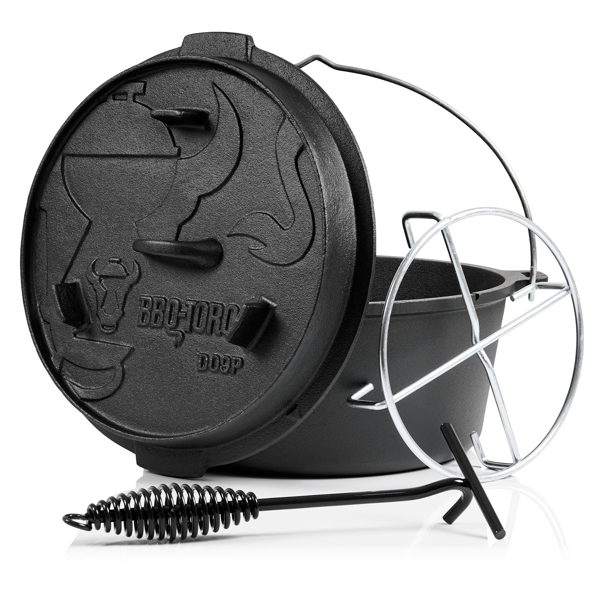 Dutch Oven Set, 6-piece, incl. Dutch Oven Grill "DOKING", 9 QT