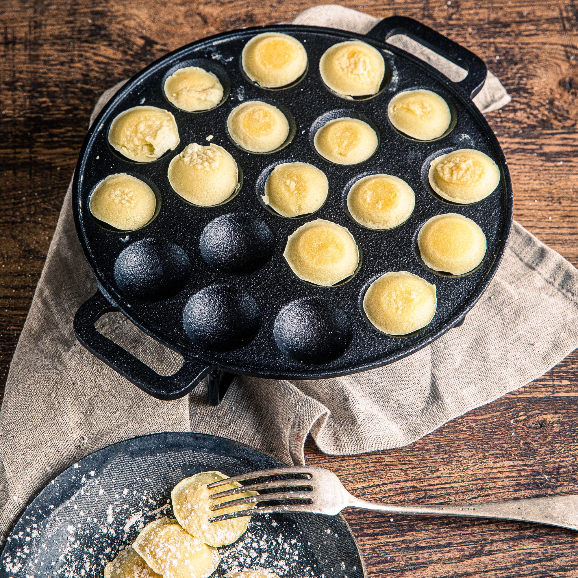 Poffertjes Pfanne, Ø 24 cm, für 19 Förtchen