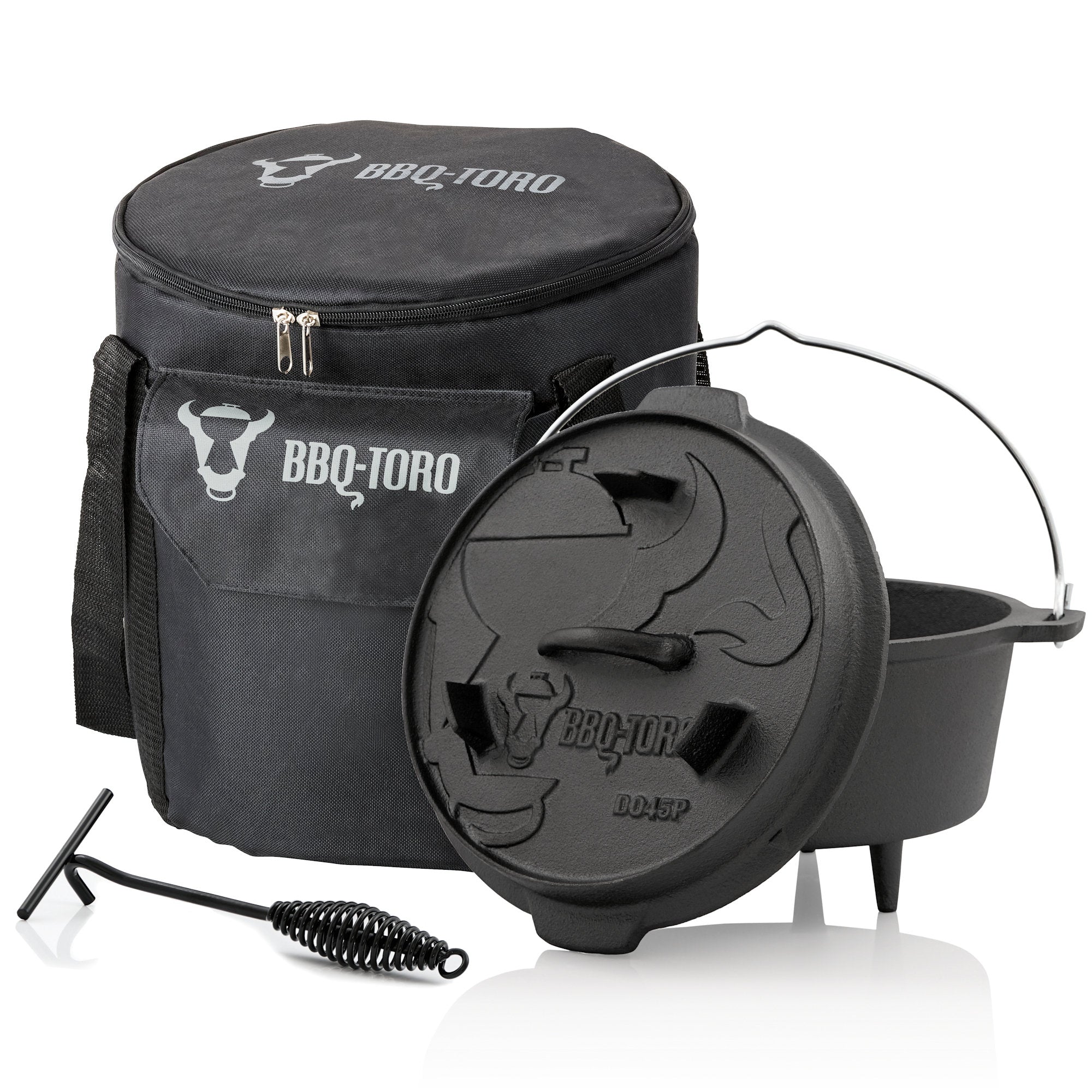 Dutch Oven, Set 3-teilig, Gusseisen – BBQ-Toro