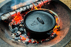 Dutch Oven, Set 7-teilig, Gusseisen, inkl. Holzkiste