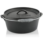 Dutch Oven, Set 7-teilig, Gusseisen, inkl. Holzkiste