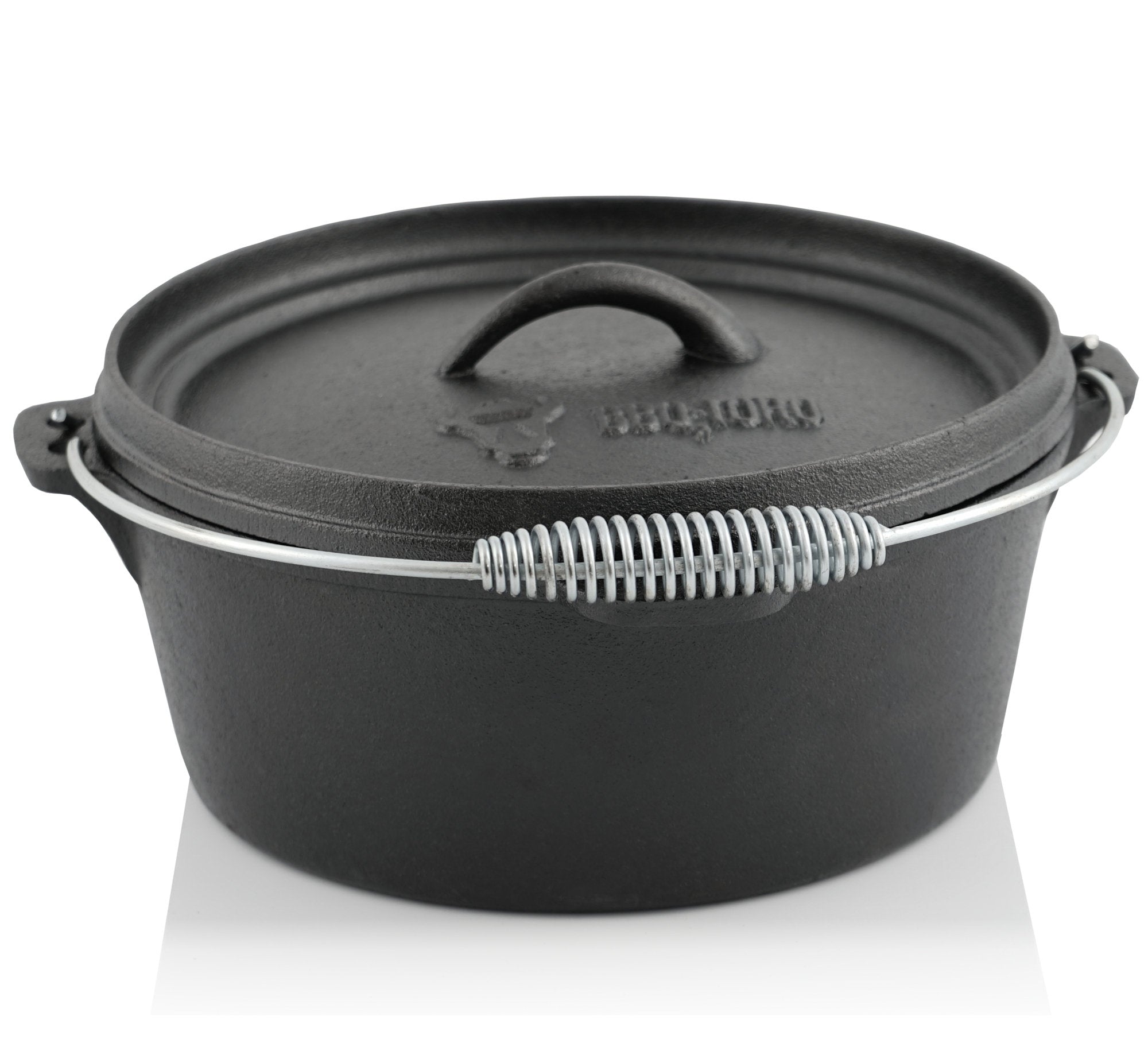 Dutch Oven, Set 7-teilig, Gusseisen, inkl. Holzkiste