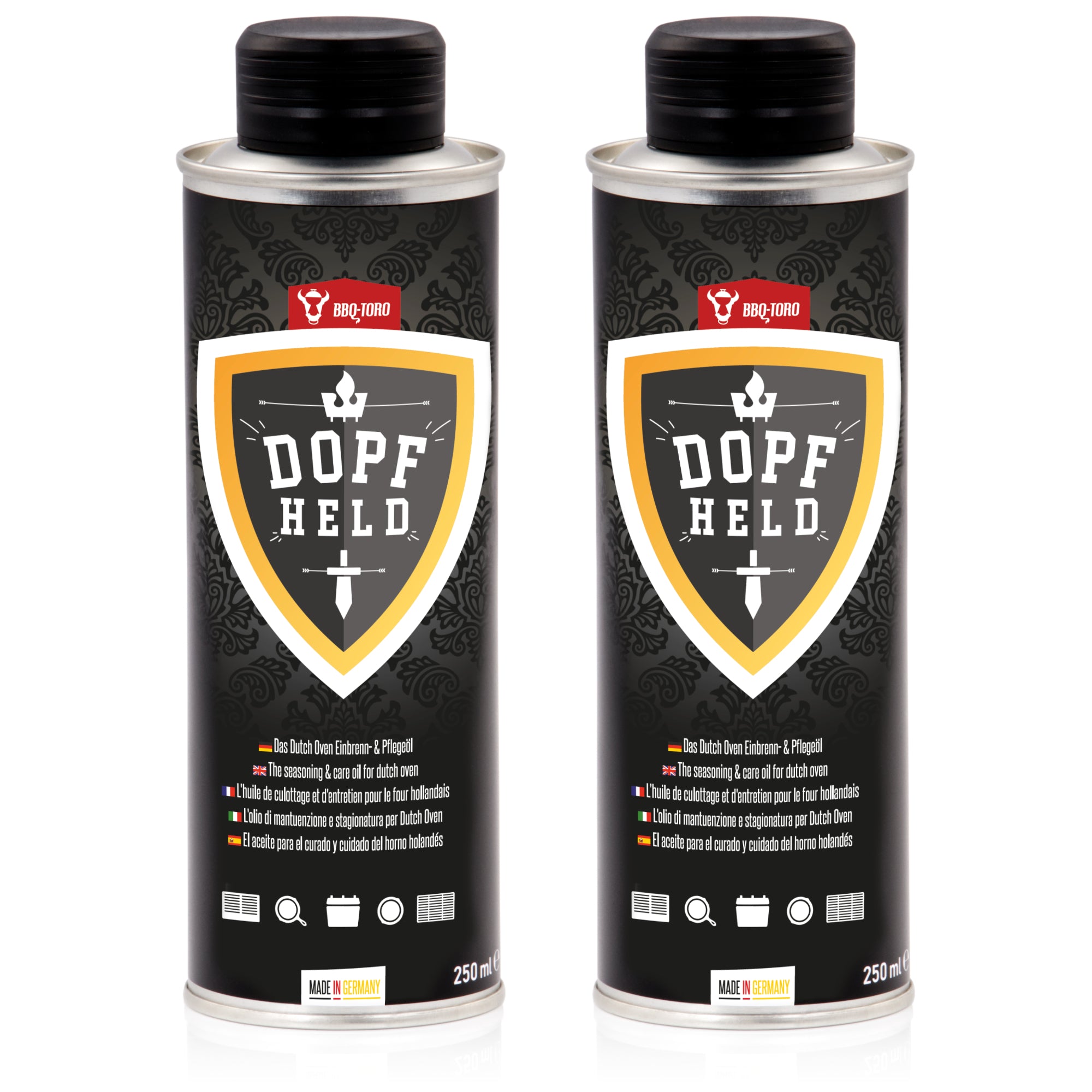 Einbrenn- & Pflegeöl "DOPFHELD", für Dutch Oven