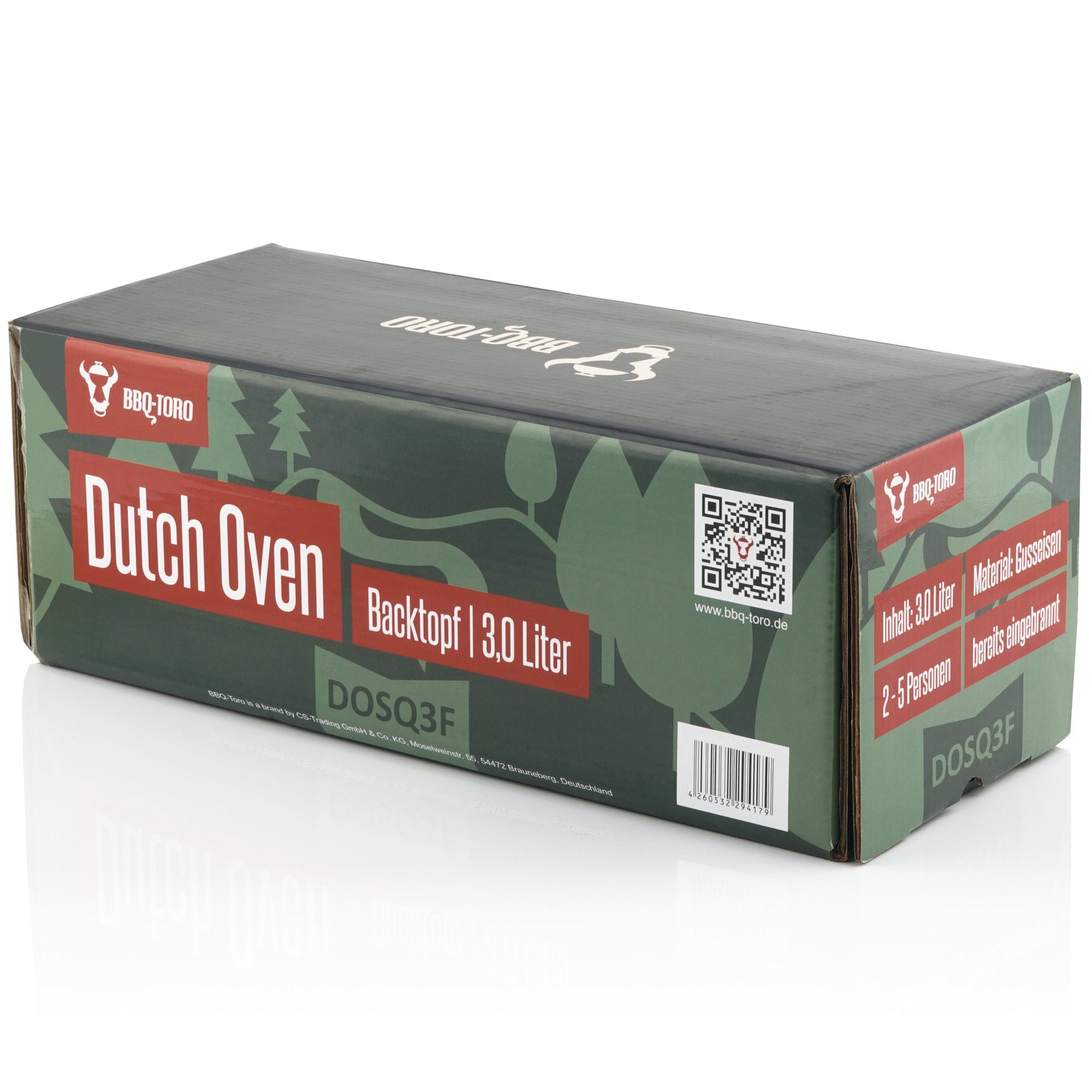 Dutch Oven "Forest", Backtopf, 3 Liter, Gusseisen