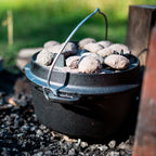 Dutch Oven "My Blackpot", Gusseisen, 9 Liter, inkl. Holzkiste