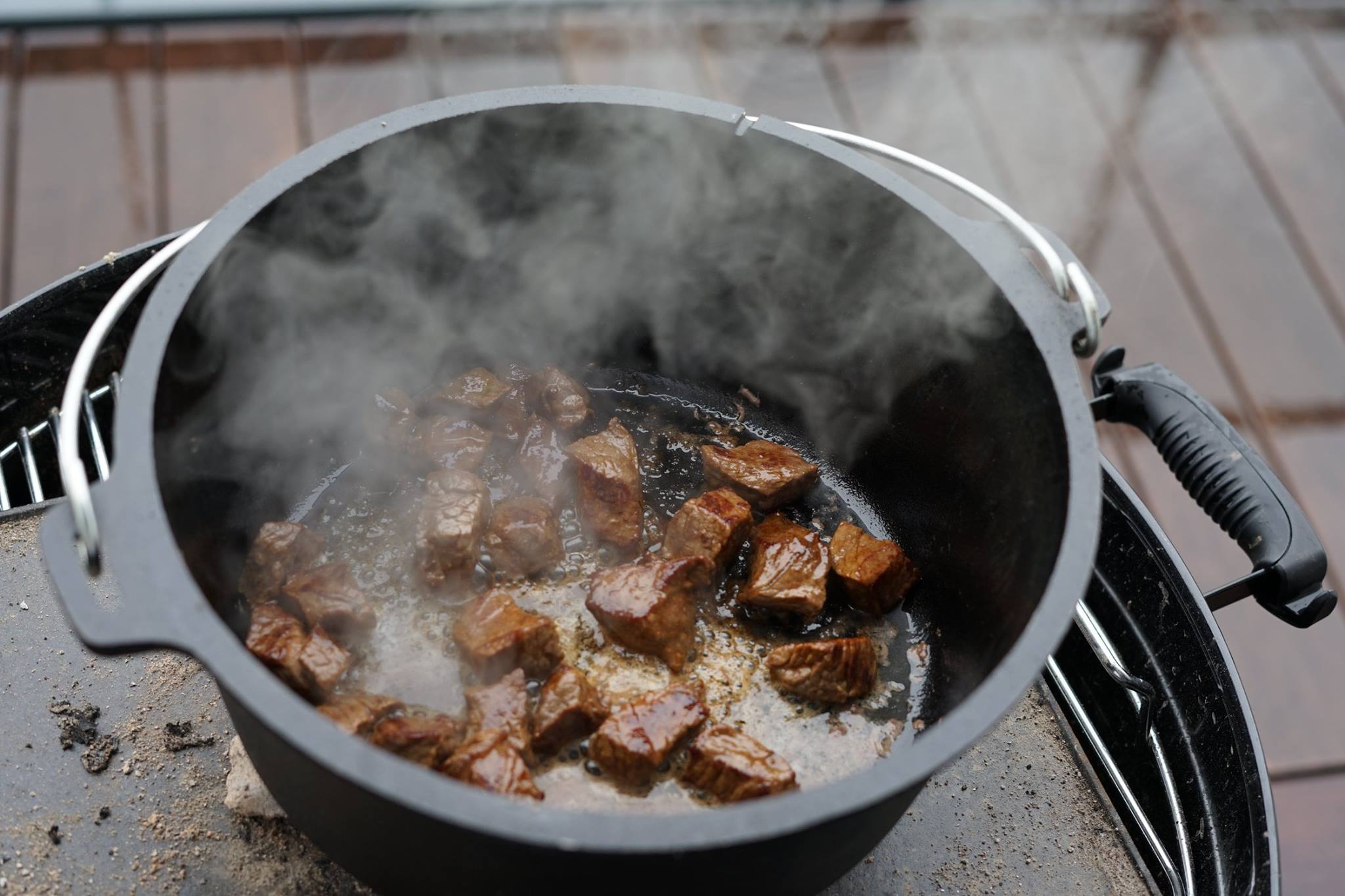 Dutch Oven "Mein Dopf", Gusseisen, 9 Liter, inkl. Holzkiste