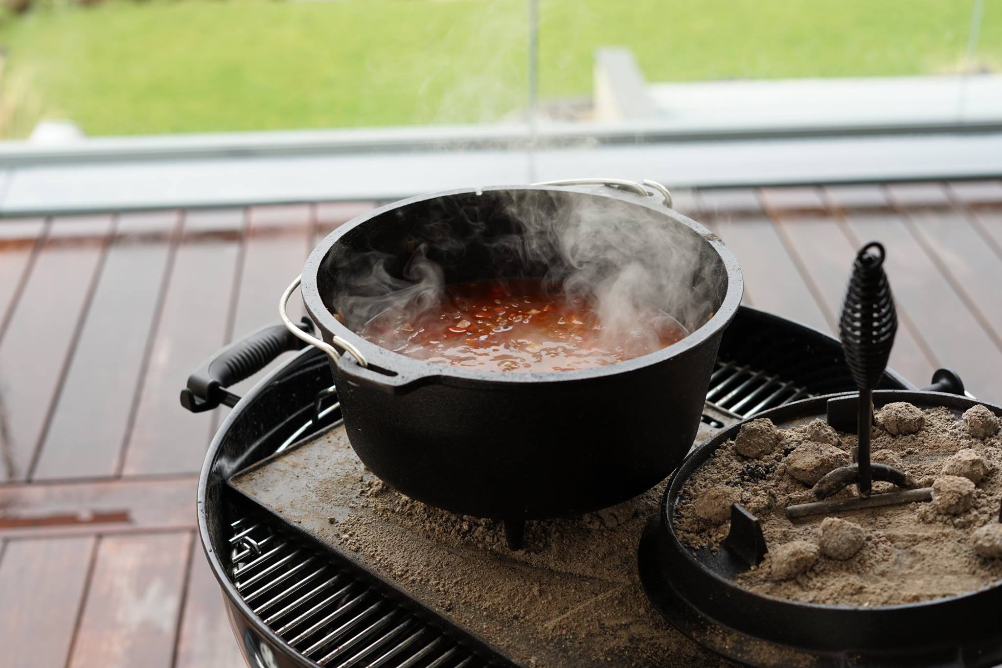 Dutch Oven "Mein Dopf", Gusseisen, 9 Liter, inkl. Holzkiste