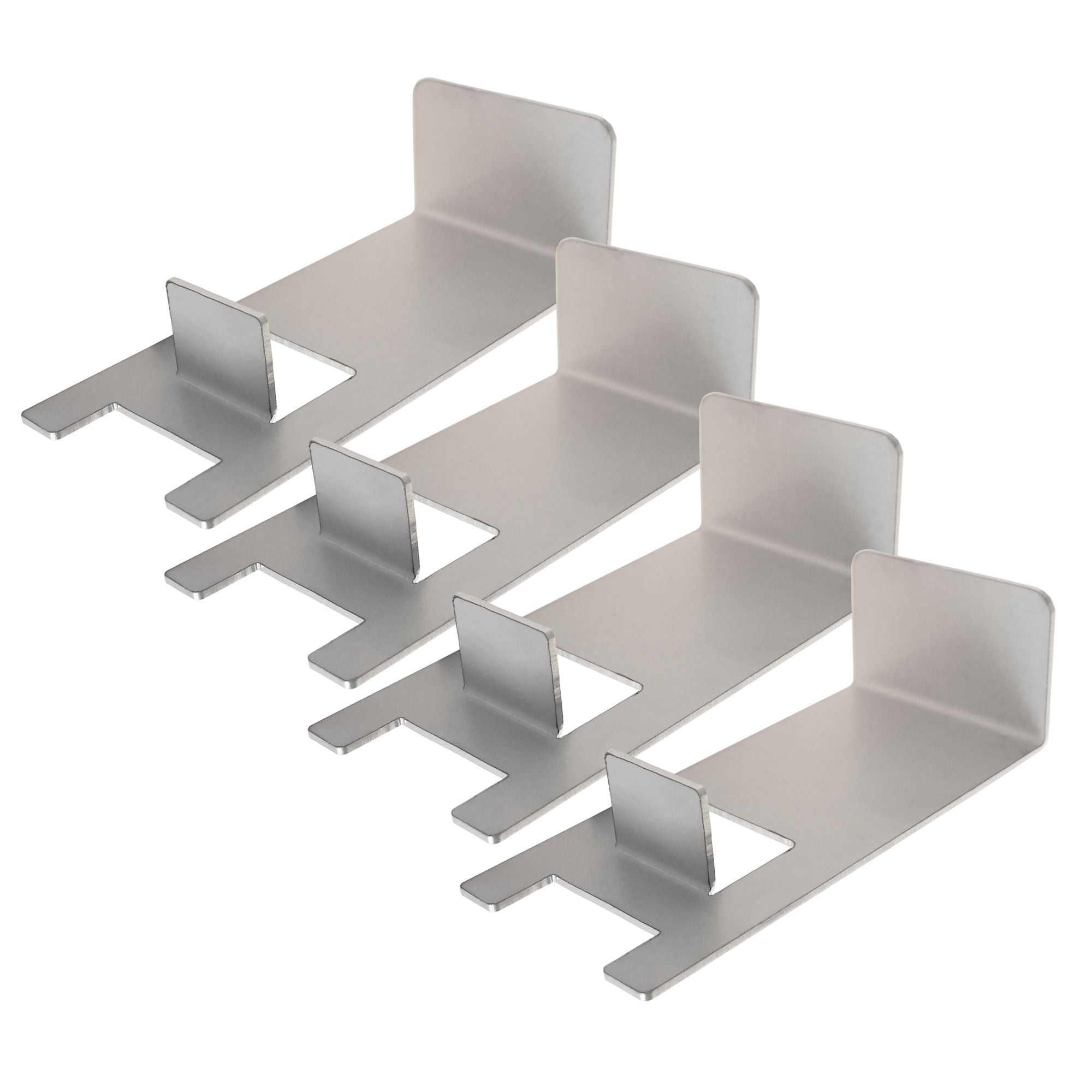 Grill rack extension, stainless steel, set of 4, suitable for pizza ring Ø 57 cm