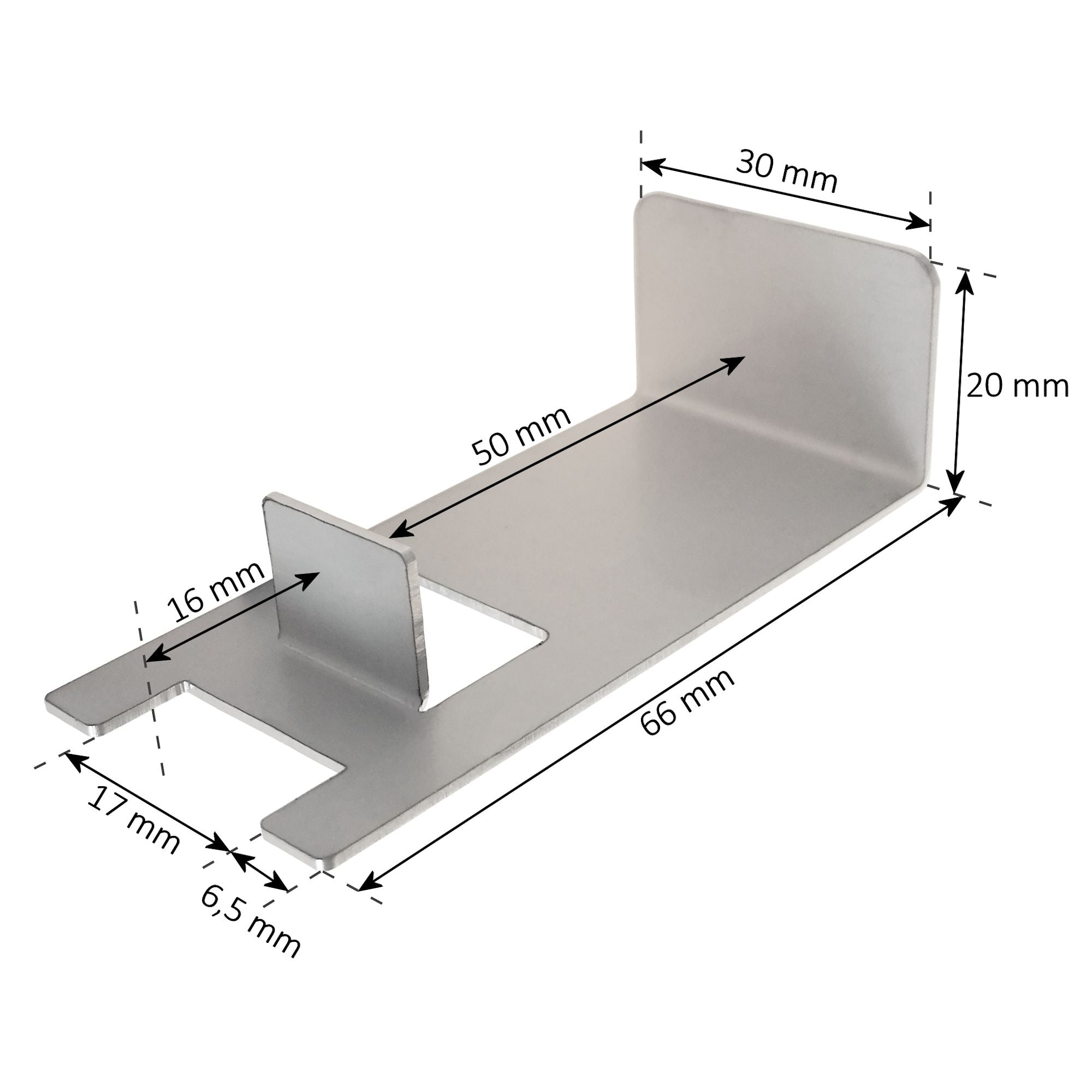 Grill rack extension, stainless steel, set of 4, suitable for pizza ring Ø 57 cm
