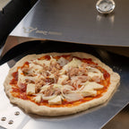 Pizzaaufsatz, Edelstahl, inkl. Thermometer, Pizzastein und Schaufel
