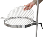Grillrost und Erdspieß, Edelstahl, für Feuertonne Ø 46 cm
