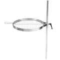 Grillrost und Erdspieß, Edelstahl, für Feuertonne Ø 46 cm