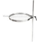 Grillrost und Erdspieß, Edelstahl, für Feuertonne Ø 46 cm