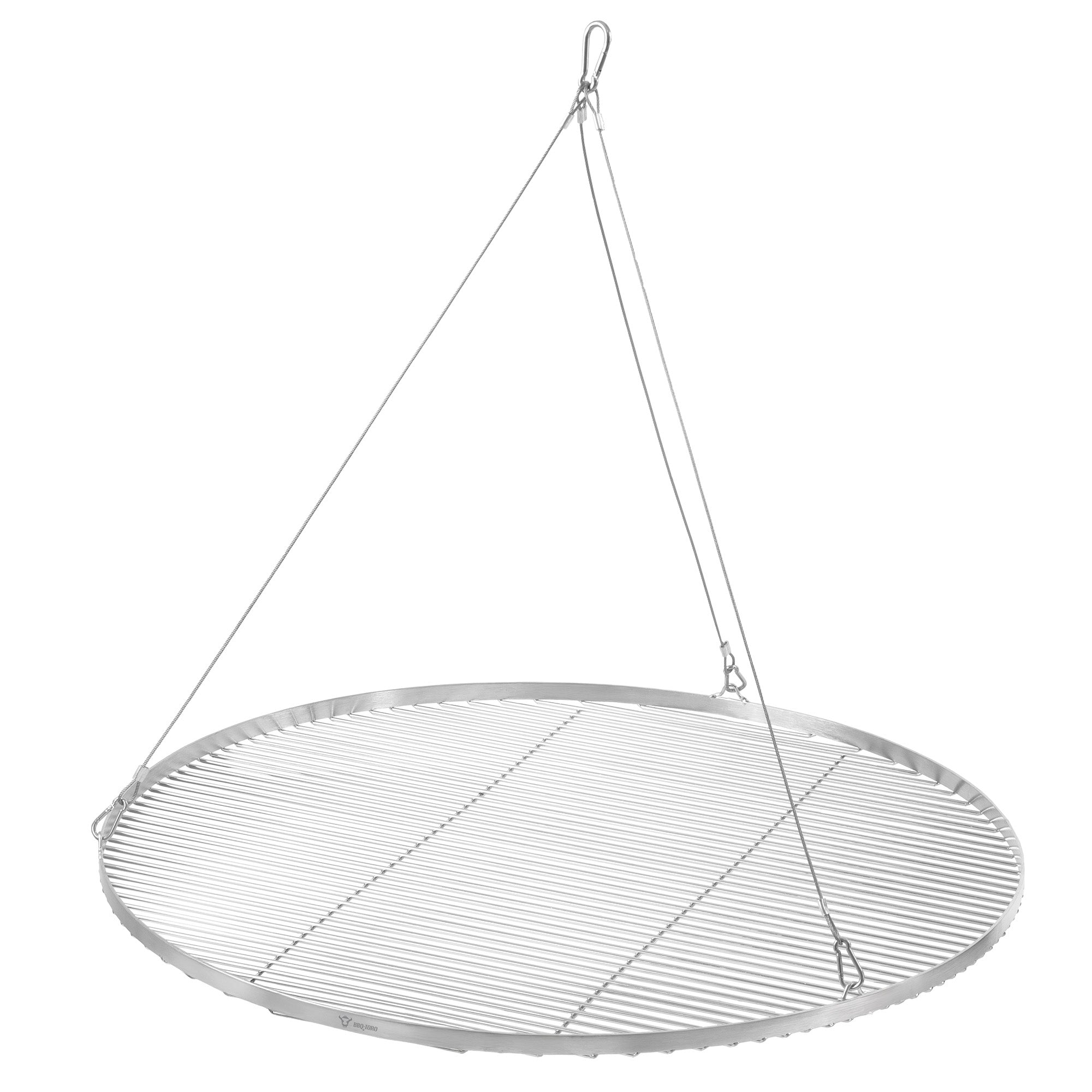 Barbecue trépied, 119 - 184 cm, fer galvanisé, grille incluse