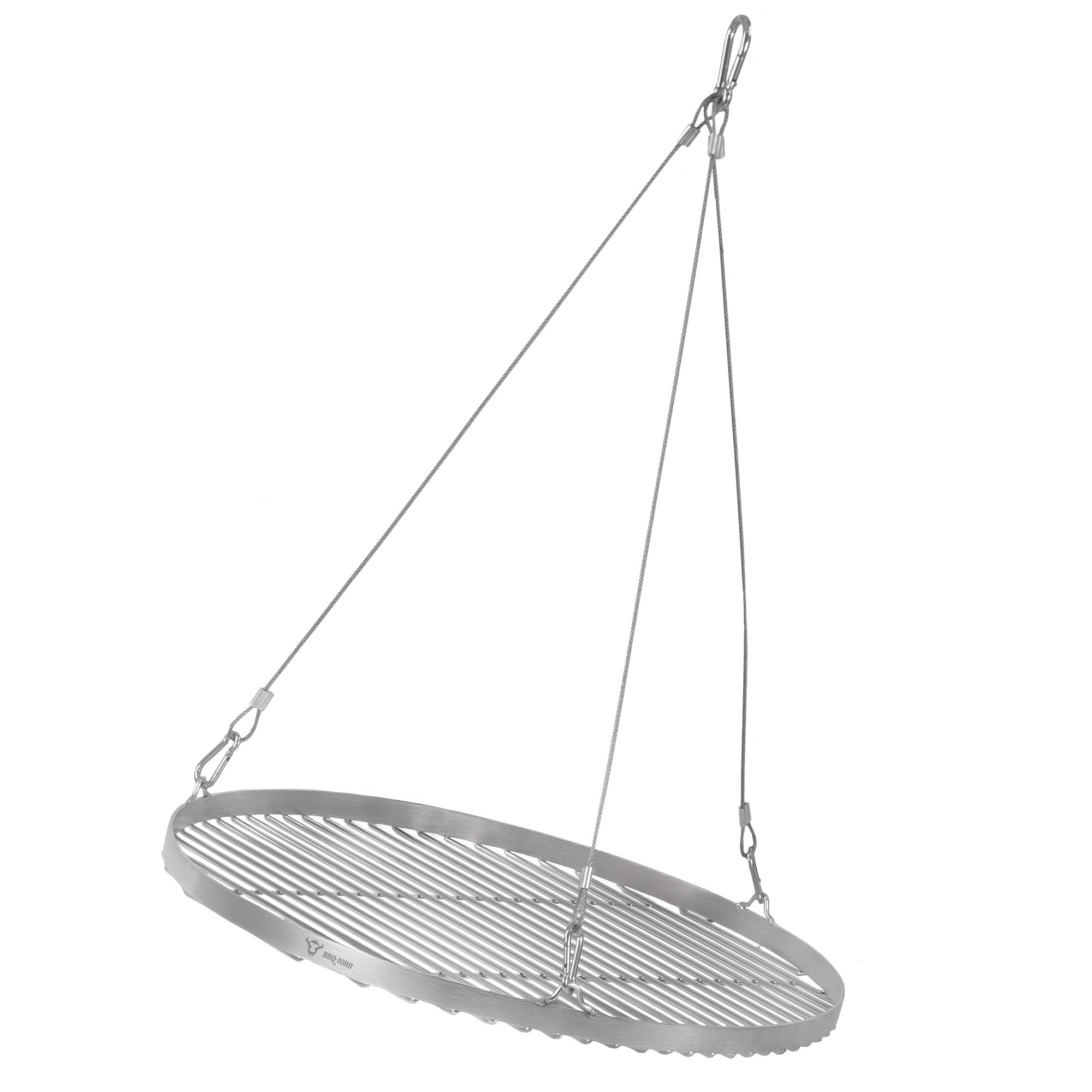 Dreibein Grill, 119 - 184 cm, Edelstahl, inkl. Grillrost