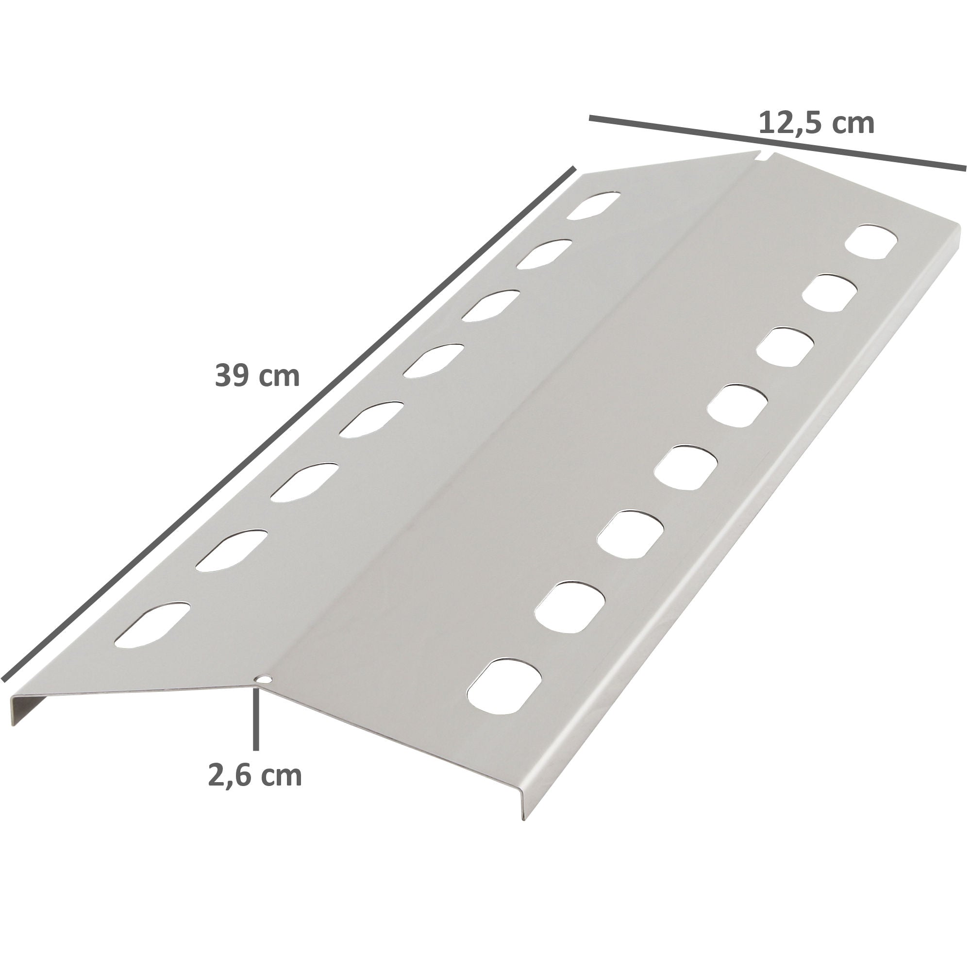 Flammenverteiler für Gasgrill, Edelstahl