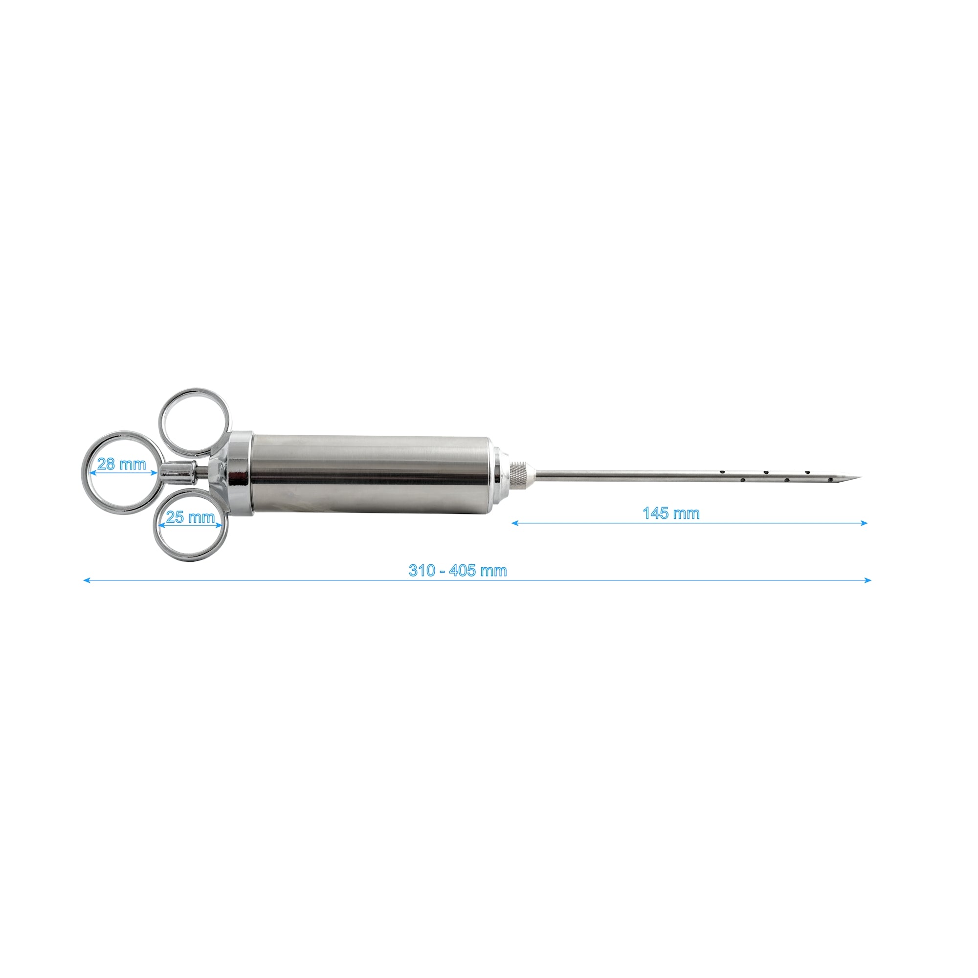 Meat marinade injector, stainless steel