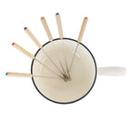 Fondue, Set 9-teilig, 2 Liter, Gusseisen, für 6 Personen