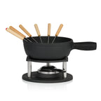 Fondue, Set 9-teilig, 2 Liter, Gusseisen, für 6 Personen