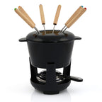 Fondue set, 13 pieces, 1 liter, cast iron, for 6 people