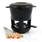 Fondue set, 13 pieces, 1 liter, cast iron, for 6 people