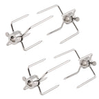 Meat lacing needles set, chrome-plated steel