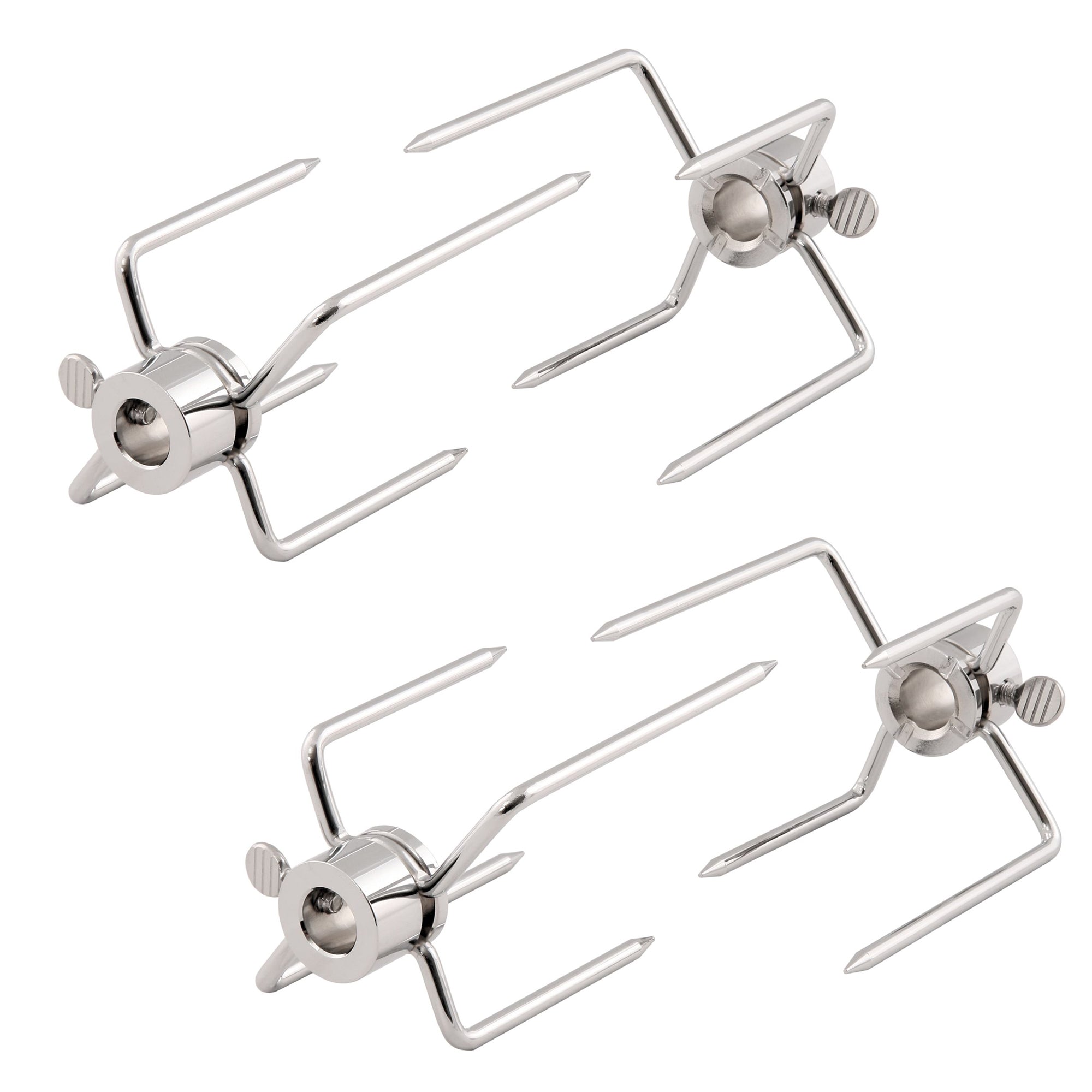 Meat lacing needles set, chrome-plated steel