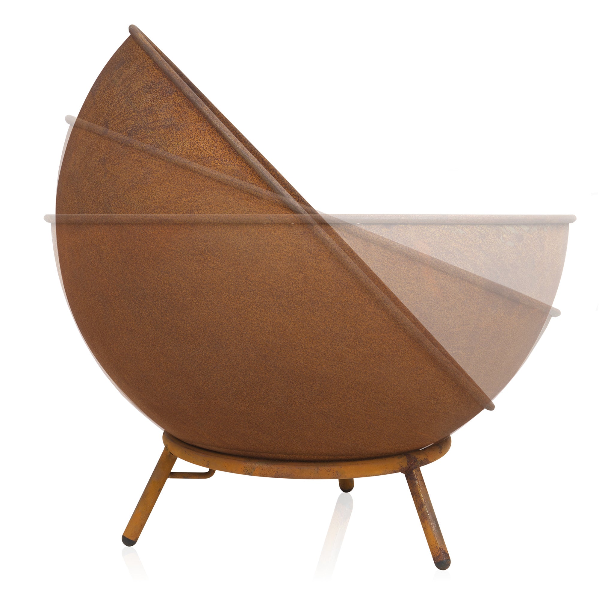 Brasero 3 en 1, Ø 60 cm, à 3 pieds