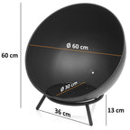 Feuerschale, 3-in-1, Ø 60cm, mit 3 Beinen