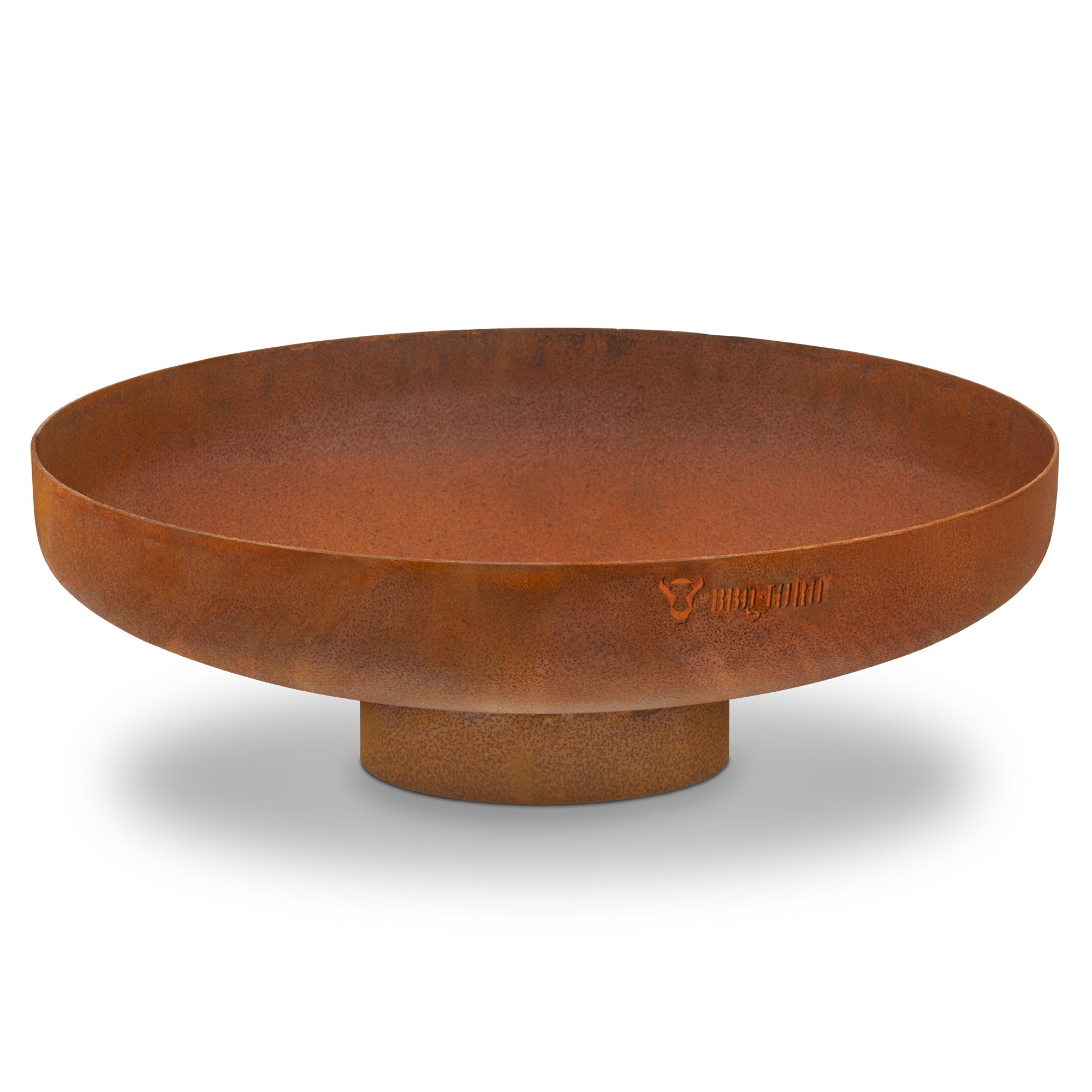 Brasero, aspect rouille, avec support