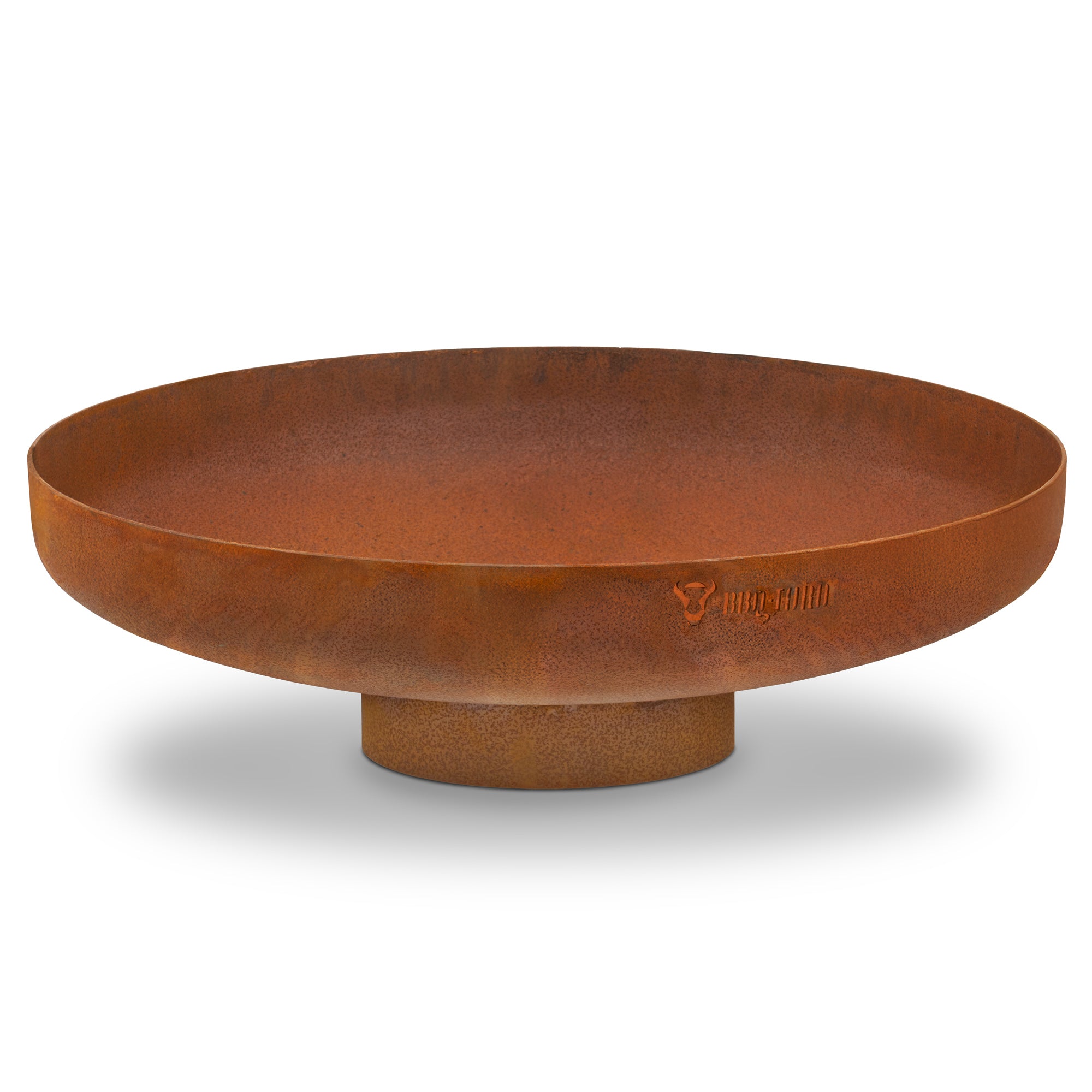 Brasero, aspect rouille, avec support