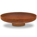 Brasero, aspect rouille, avec support