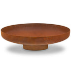 Brasero, aspect rouille, avec support