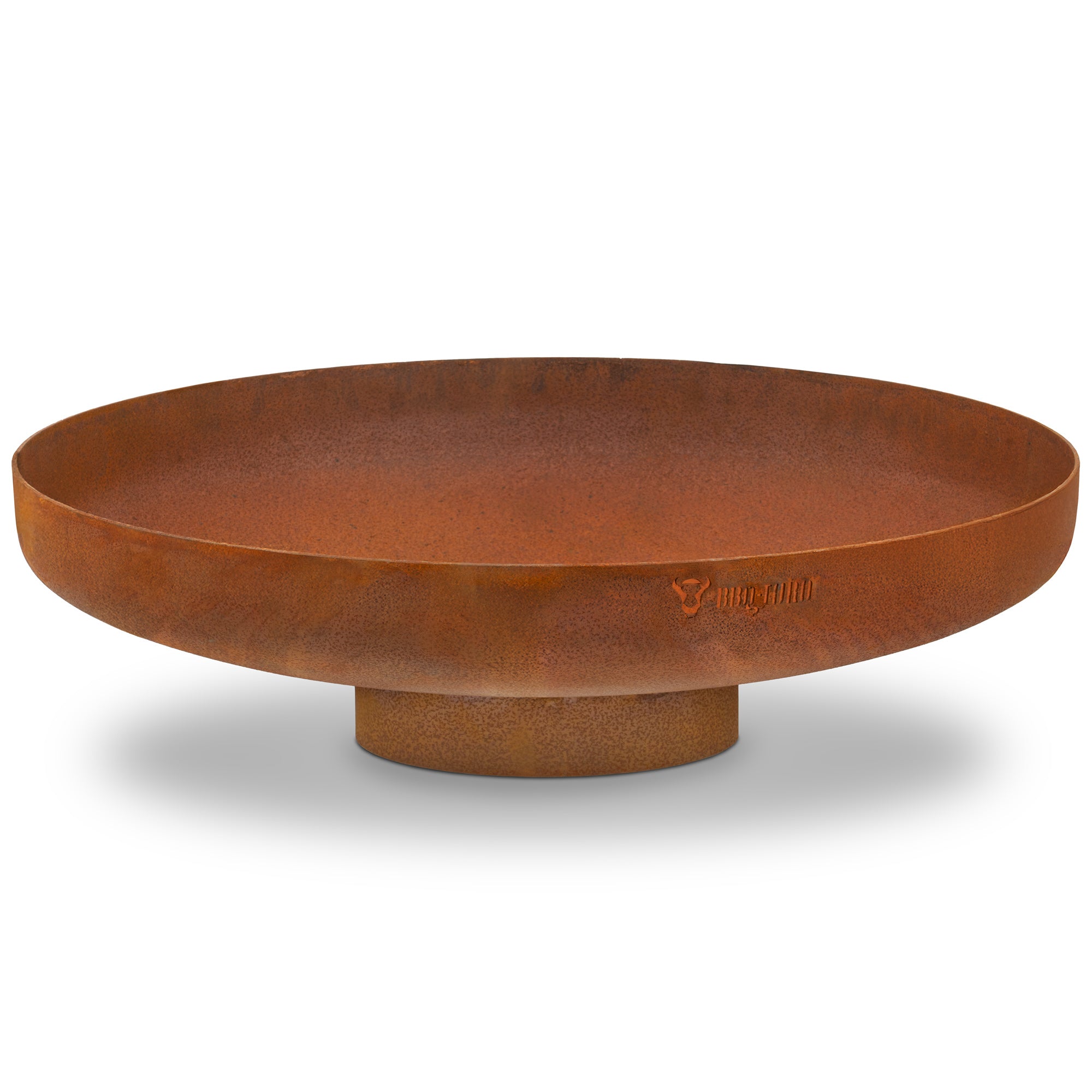 Brasero, aspect rouille, avec support