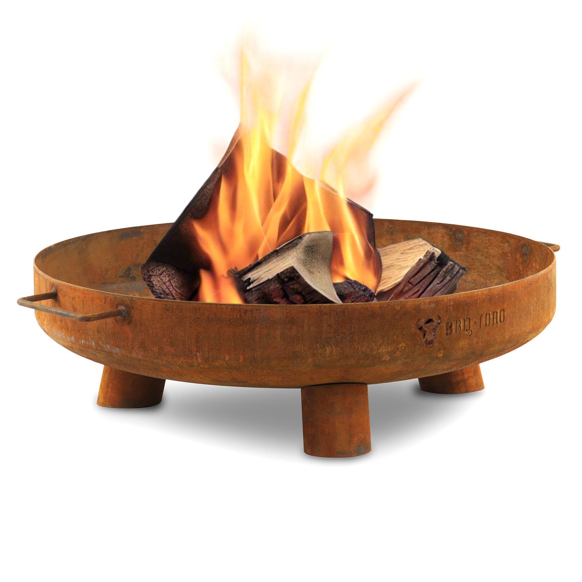 Brasero, Ø 60 cm, acier inoxydable, trépied