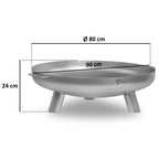 Fire bowl including lid, Ø 80 cm, tripod