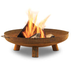 Feuerschale, Ø 80 cm, Edelstahl, Dreibein