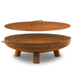 Fire bowl including lid, Ø 80 cm, tripod