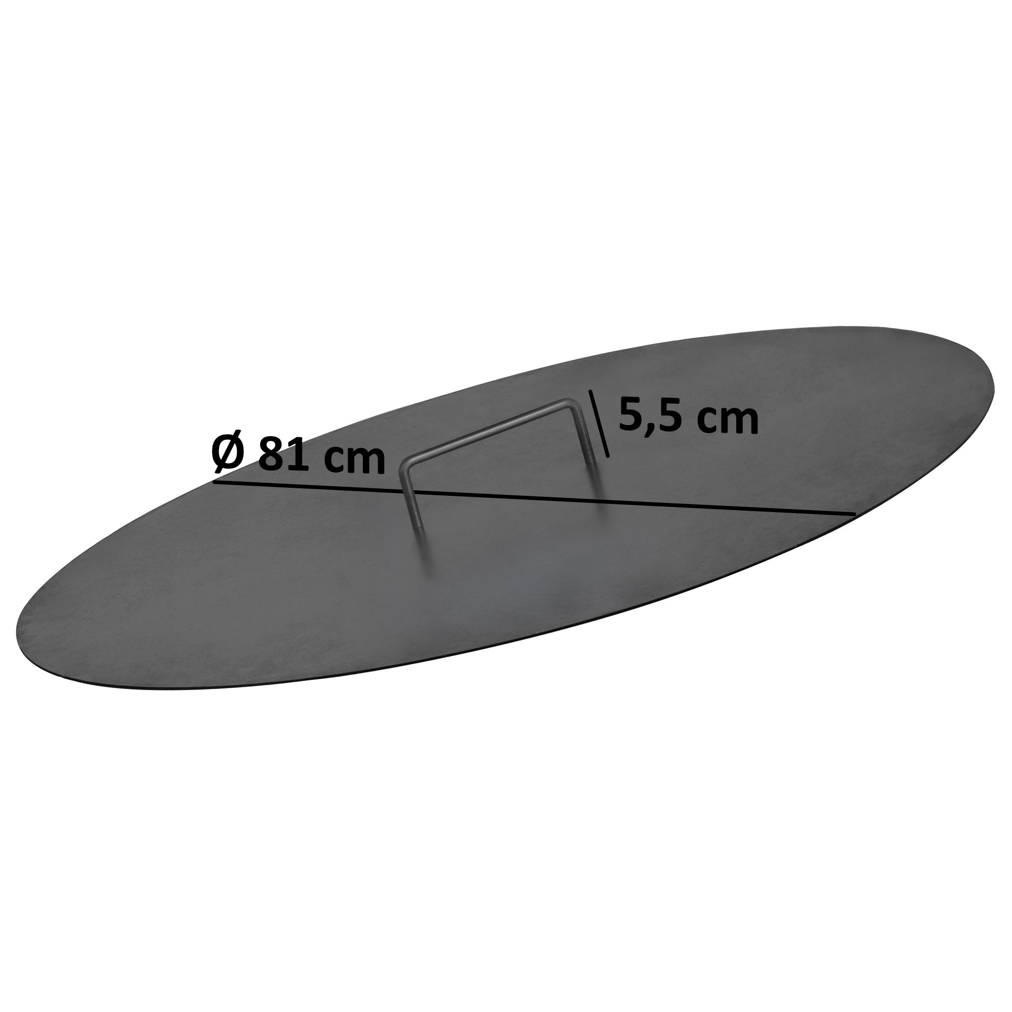 Couvercle pour brasero, Ø 80 cm, acier inoxydable