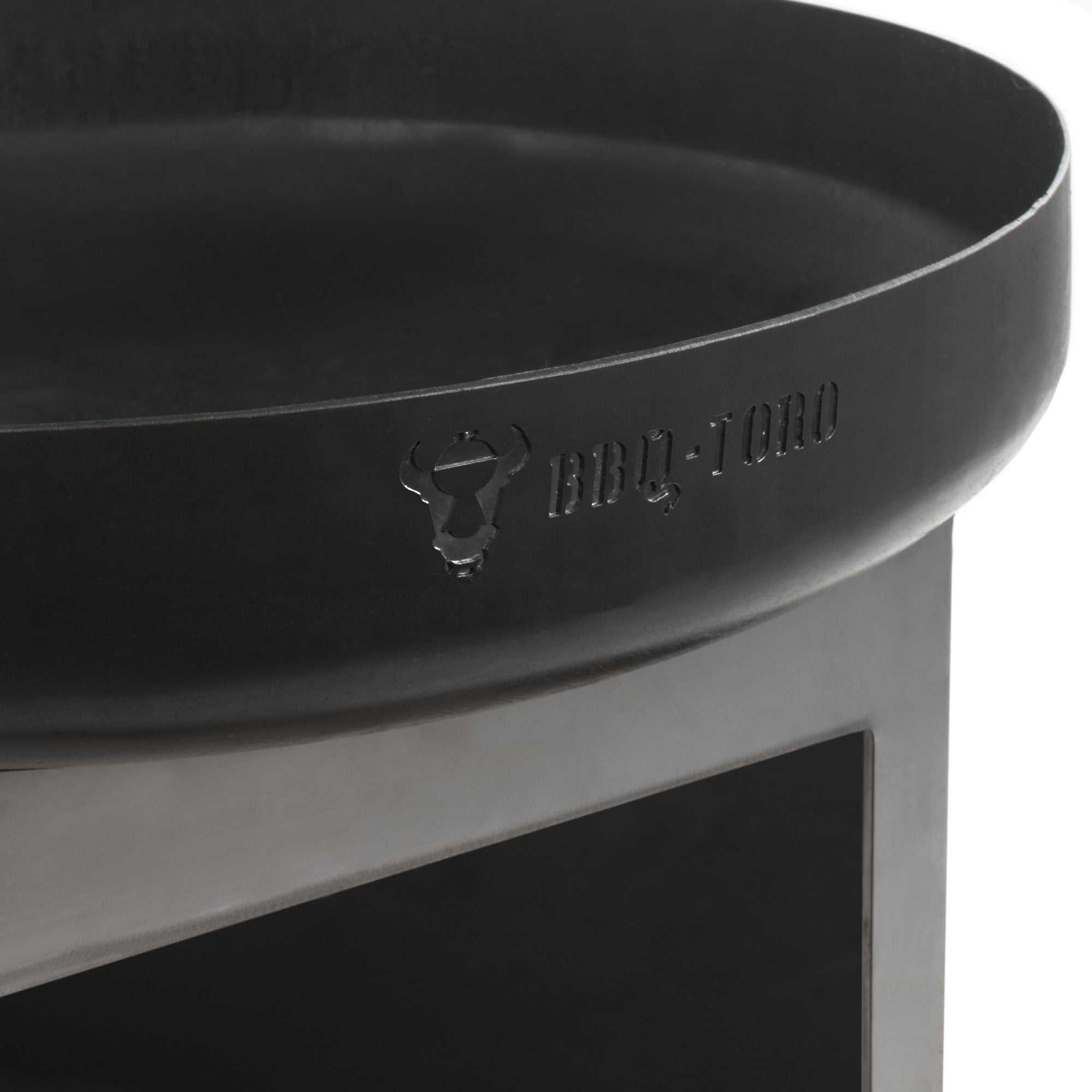 Fire bowl, Ø 60 cm, with wood storage compartment