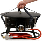 Gas Feuerstelle, Ø 48 cm, inkl. Lavasteinen